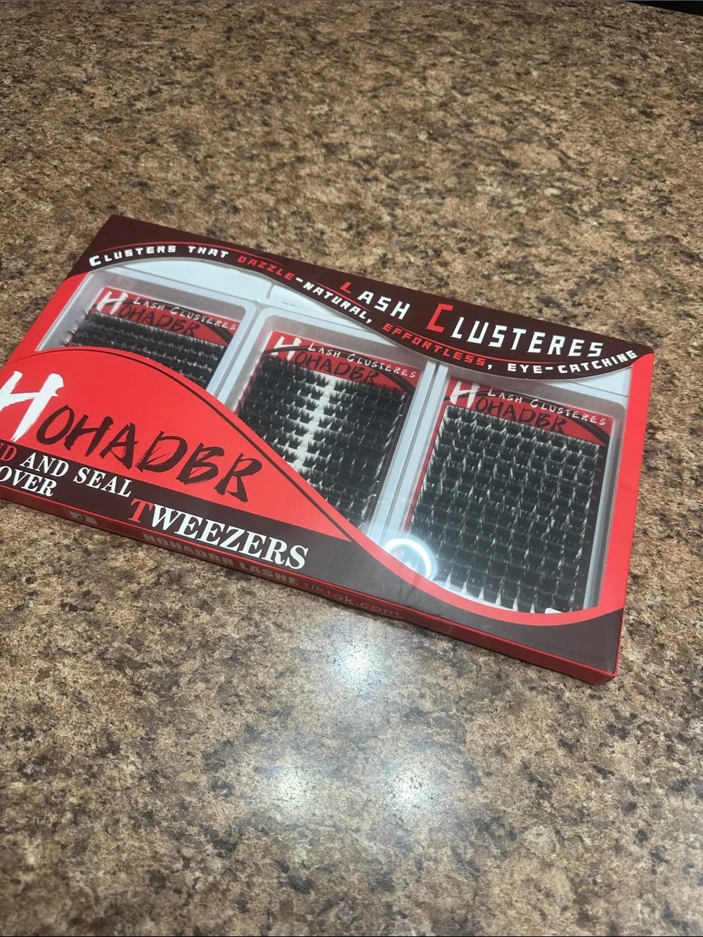 NWT HOHADBR Lash Clusters Tweezer Bond & Seal Remover Set